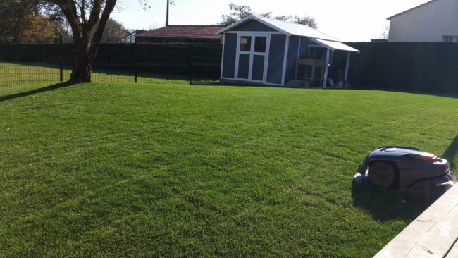 barreau paysage gazon en rouleau 44