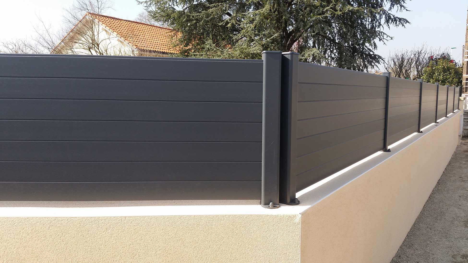 Panneau cloture aluminium