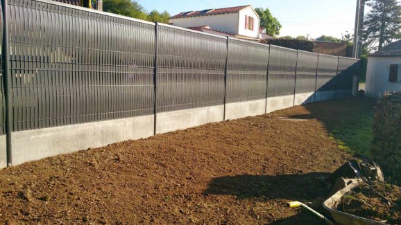 bouaye cloture latte pvc anthracite 44