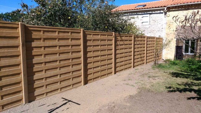 cloture beton machecoul bois imitation 44