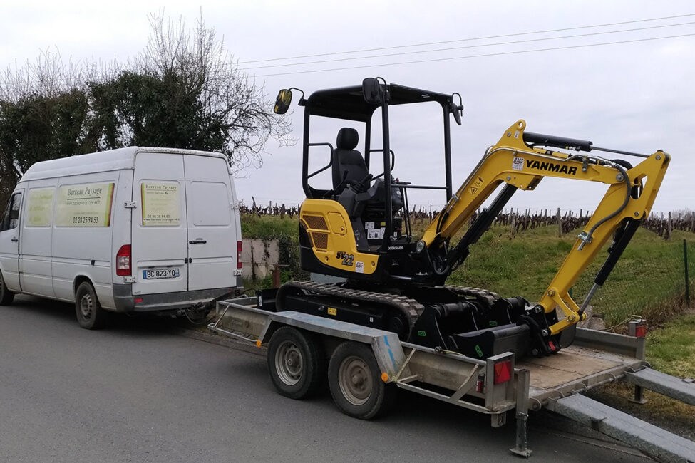 mini pelle barreau paysage 2018