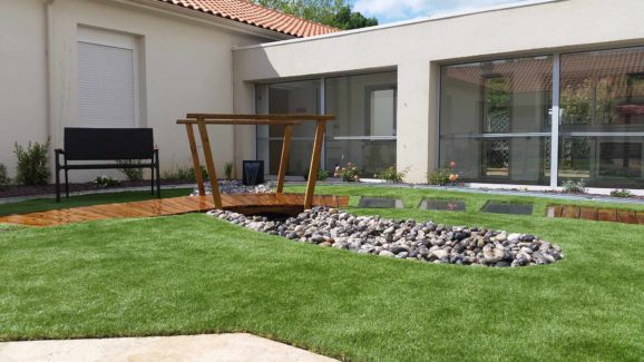 pont en bois paysagiste 44 bouaye